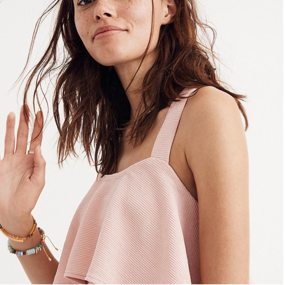 Madewell Texture & Thread Tiered Tank Top - Picture 3 of 5